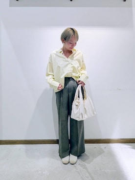 「GLOBAL WORK（グローバルワーク）のアイテム（シューズ）」を使った、のみ子さん（レディース・154cm）の春コーディネート