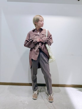 のみ子さん（レディース・154cm）の冬コーディネート