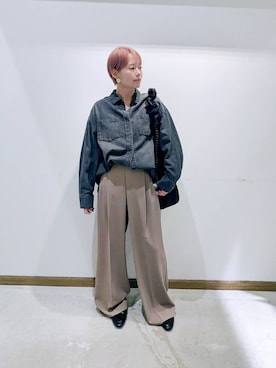 「撥水」｜のみ子さん（レディース・154cm）の秋コーディネート