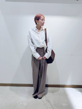 「撥水」｜のみ子さん（レディース・154cm）の秋コーディネート