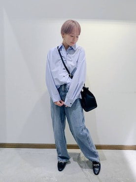 「アイテム（タンクトップ）」を使った、のみ子さん（レディース・154cm・30代）の秋コーディネート