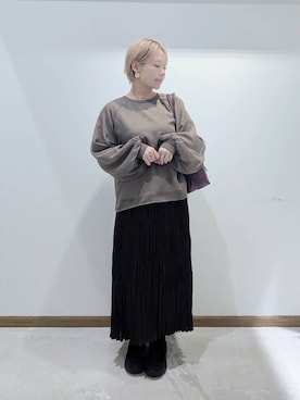 「ボストンバッグ」｜のみ子さん（レディース・154cm）の冬コーディネート