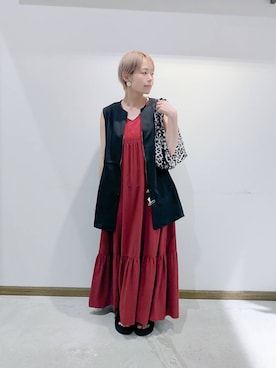 「アイテム（トートバッグ）」を使った、のみ子さん（レディース・154cm・30代）の夏コーディネート