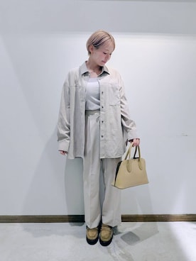「アイテム（ローファー）」を使った、のみ子さん（レディース・154cm・30代）の秋コーディネート