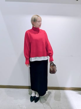 のみ子さん（レディース・154cm）の冬コーディネート