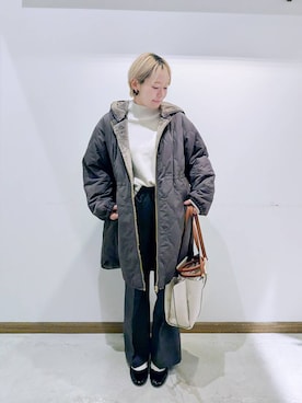 のみ子さん（レディース・154cm）の冬コーディネート