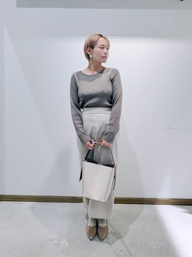 「アイテム（パンプス）」を使った、のみ子さん（レディース・154cm・30代）の秋コーディネート