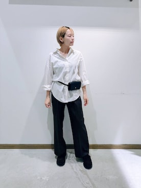 「アイテム（ローファー、その他）」を使った、のみ子さん（レディース・154cm）の秋コーディネート