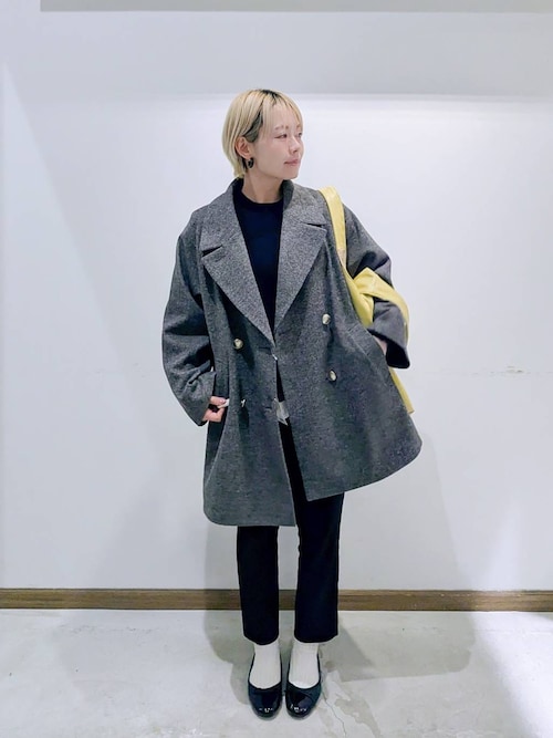 セール】軽やかストレッチ襟2WAYミドルコート/499658（チェスター