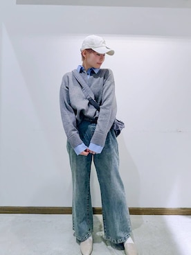 のみ子さん（レディース・154cm）の冬コーディネート