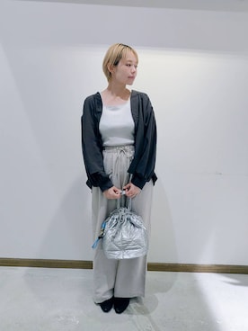 「タンクトップ」｜「アイテム（その他シューズ）」を使った、のみ子さん（レディース・154cm）の秋コーディネート