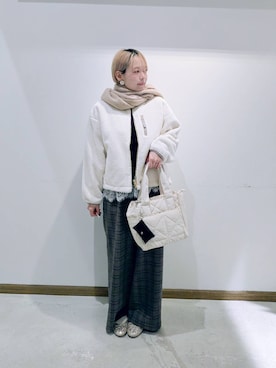 「アイテム（バレエシューズ）」を使った、のみ子さん（レディース・154cm・30代）の秋コーディネート