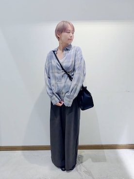 「アイテム（タンクトップ）」を使った、のみ子さん（レディース・154cm・30代）の秋コーディネート