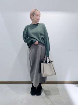 「アイテム（トートバッグ）」を使った、のみ子さん（レディース・154cm・30代）の秋コーディネート