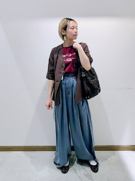 のみ子さん（レディース・154cm）の夏コーディネート