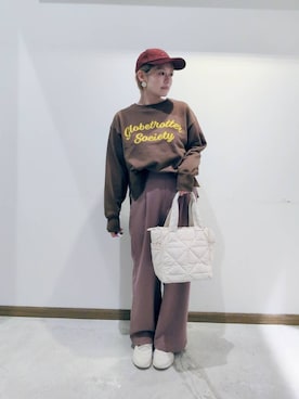 「アイテム（スウェット）」を使った、のみ子さん（レディース・154cm・30代）の冬コーディネート