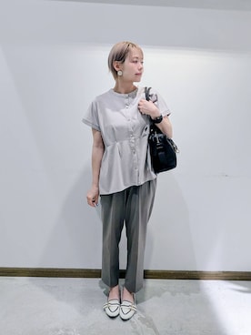 「アイテム（パンプス）」を使った、のみ子さん（レディース・154cm）の夏コーディネート