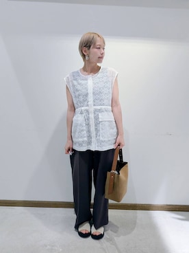 「アイテム（サロペット/オーバーオール）」を使った、のみ子さん（レディース・154cm・30代）の秋コーディネート