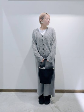 「GLOBAL WORK（グローバルワーク）のアイテム（ワンピース）」を使った、のみ子さん（レディース・154cm）の秋コーディネート