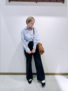 「WING（ウイング）のアイテム」を使った、のみ子さん（レディース・154cm）の春コーディネート