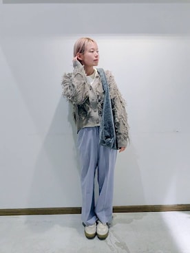 「GLOBAL WORK（グローバルワーク）のアイテム（トップス）」を使った、のみ子さん（レディース・154cm）の春コーディネート