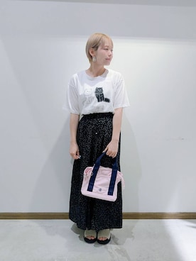 「アイテム（トートバッグ）」を使った、のみ子さん（レディース・154cm・30代）の夏コーディネート