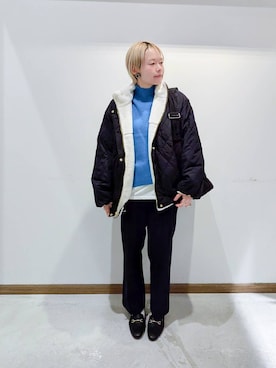 のみ子さん（レディース・154cm）の冬コーディネート