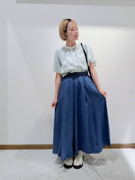 「アイテム（パンツ）」を使った、のみ子さん（レディース・154cm・30代）の夏コーディネート