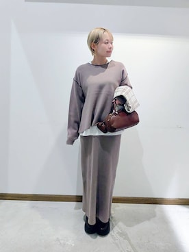 「アイテム（ワンピース/ドレス）」を使った、のみ子さん（レディース・154cm・30代）の冬コーディネート