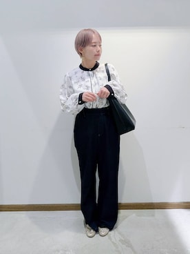 「アイテム（バレエシューズ）」を使った、のみ子さん（レディース・154cm・30代）の秋コーディネート