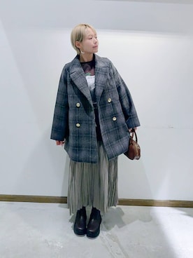 のみ子さん（レディース・154cm）の冬コーディネート