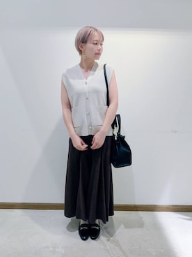 「アイテム（キャミソール）」を使った、のみ子さん（レディース・154cm・30代）の秋コーディネート