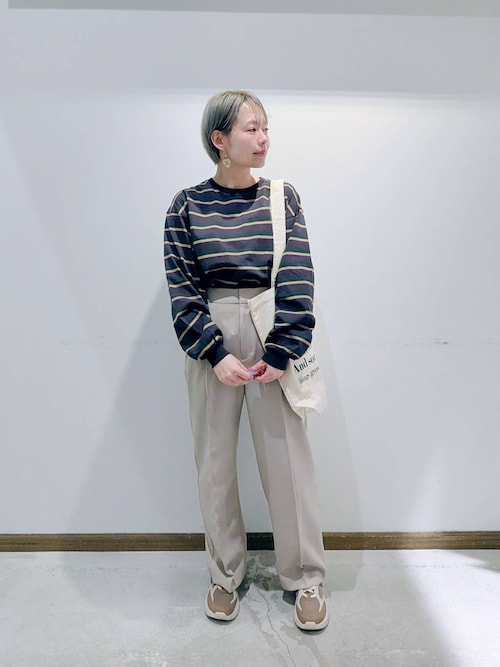 ヘビロッTEEボーダー長袖/636713（Tシャツ/カットソー）｜GLOBAL WORK