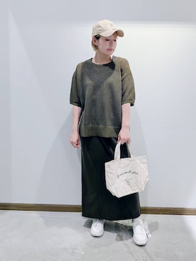 「GLOBAL WORK（グローバルワーク）のアイテム（帽子）」を使った、のみ子さん（レディース・154cm）の夏コーディネート