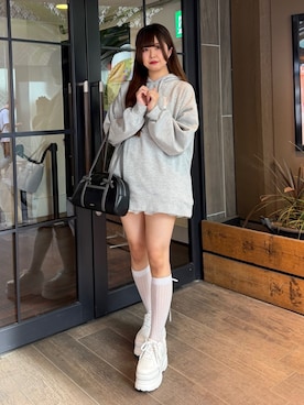 「厚底スニーカー」｜amiさん（レディース・158cm）の秋コーディネート