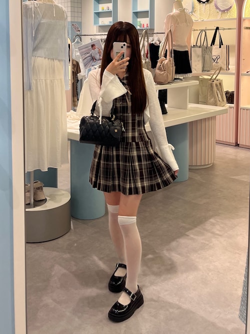 OLIVE des OLIVE ノースリーブシャツミニワンピース ボレロ付き