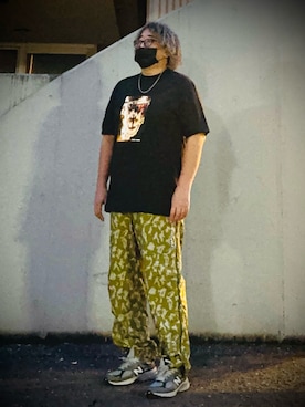 「NEW BALANCE（ニューバランス）のアイテム（スニーカー）」を使った、hiroremeさん（メンズ・175cm）の夏コーディネート