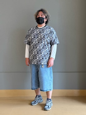 「Supreme （シュプリーム）のアイテム（トップス）」を使った、hiroremeさん（メンズ・175cm）の春コーディネート