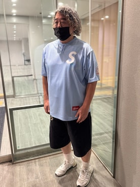 「Supreme （シュプリーム）のアイテム」を使った、hiroremeさん（メンズ・175cm）の夏コーディネート