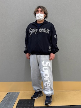 「アイテム（スウェットパンツ）」を使った、hiroremeさん（メンズ・175cm）の春コーディネート