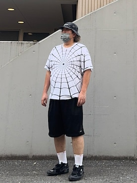 「アイテム（帽子）」を使った、hiroremeさん（メンズ・175cm）の夏コーディネート
