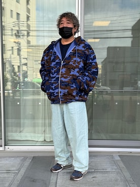 「Supreme （シュプリーム）のアイテム（パンツ）」を使った、hiroremeさん（メンズ・175cm）の春コーディネート