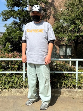 「Supreme （シュプリーム）のアイテム」を使った、hiroremeさん（メンズ・175cm）の春コーディネート