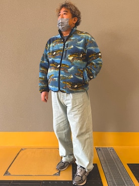 「Supreme （シュプリーム）のアイテム（パンツ）」を使った、hy60hyさん（メンズ・175cm）の冬コーディネート