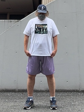 「Supreme （シュプリーム）のアイテム」を使った、hiroremeさん（メンズ・175cm）の夏コーディネート
