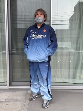 「アイテム（ナイロンジャケット）」を使った、hiroremeさん（メンズ・175cm）の春コーディネート