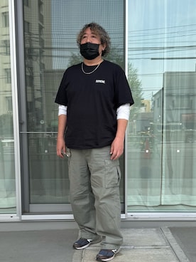 「Supreme （シュプリーム）のアイテム」を使った、hiroremeさん（メンズ・175cm）の春コーディネート