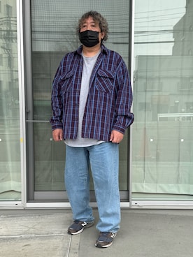 「Supreme （シュプリーム）のアイテム（パンツ）」を使った、hiroremeさん（メンズ・175cm）の春コーディネート