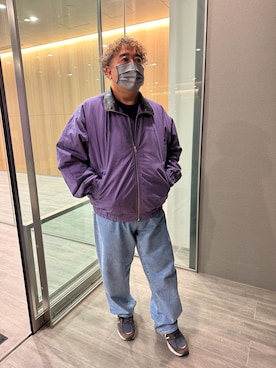 「アイテム（ブルゾン）」を使った、hy60hyさん（メンズ・175cm）の秋コーディネート