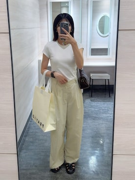 「アイテム（サンダル）」を使った、Sさん（レディース・158cm・20代）の秋コーディネート